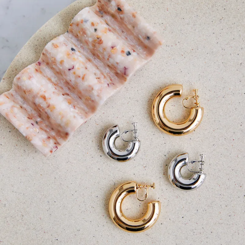 Vintage Hoop Clip on Earring