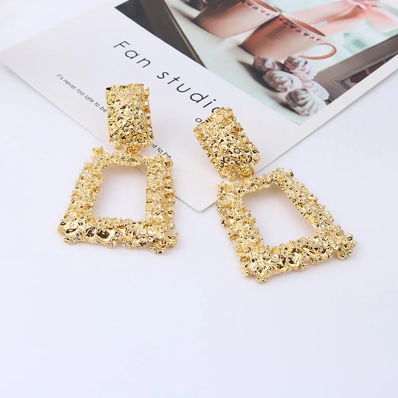 Vintage Large Clip On Earrings