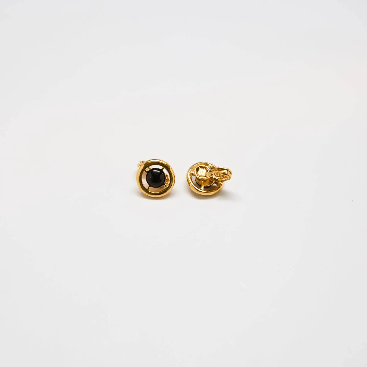 Vintage Monet Tiny Clip-on Earrings