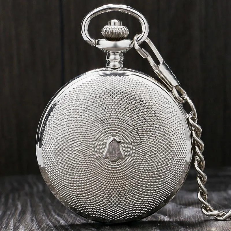 Vintage Silver Mechanical Pocket Watch - Gloria