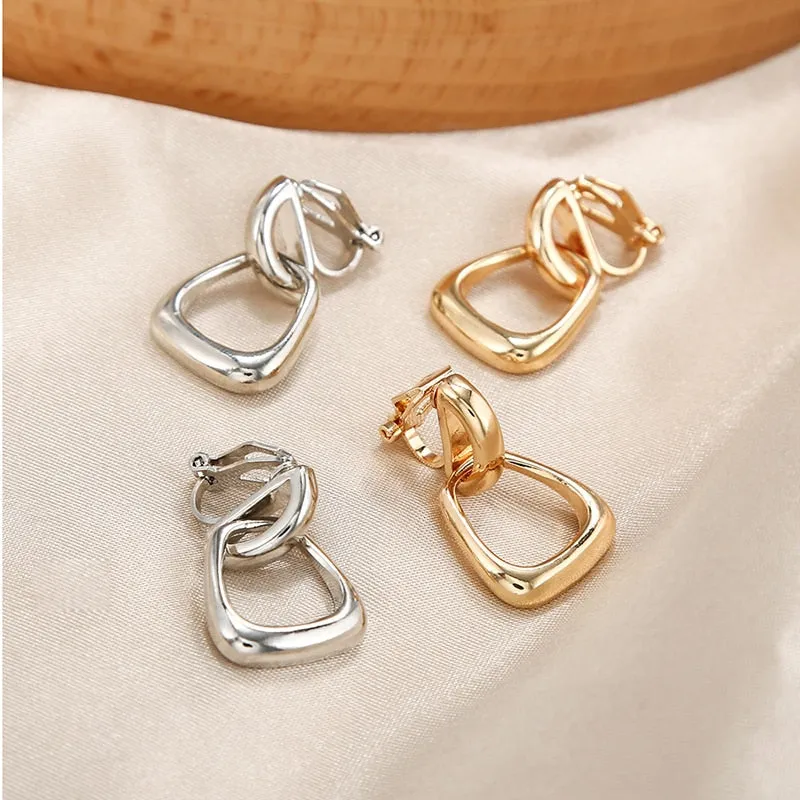 Vintage Statement Clip on Earrings