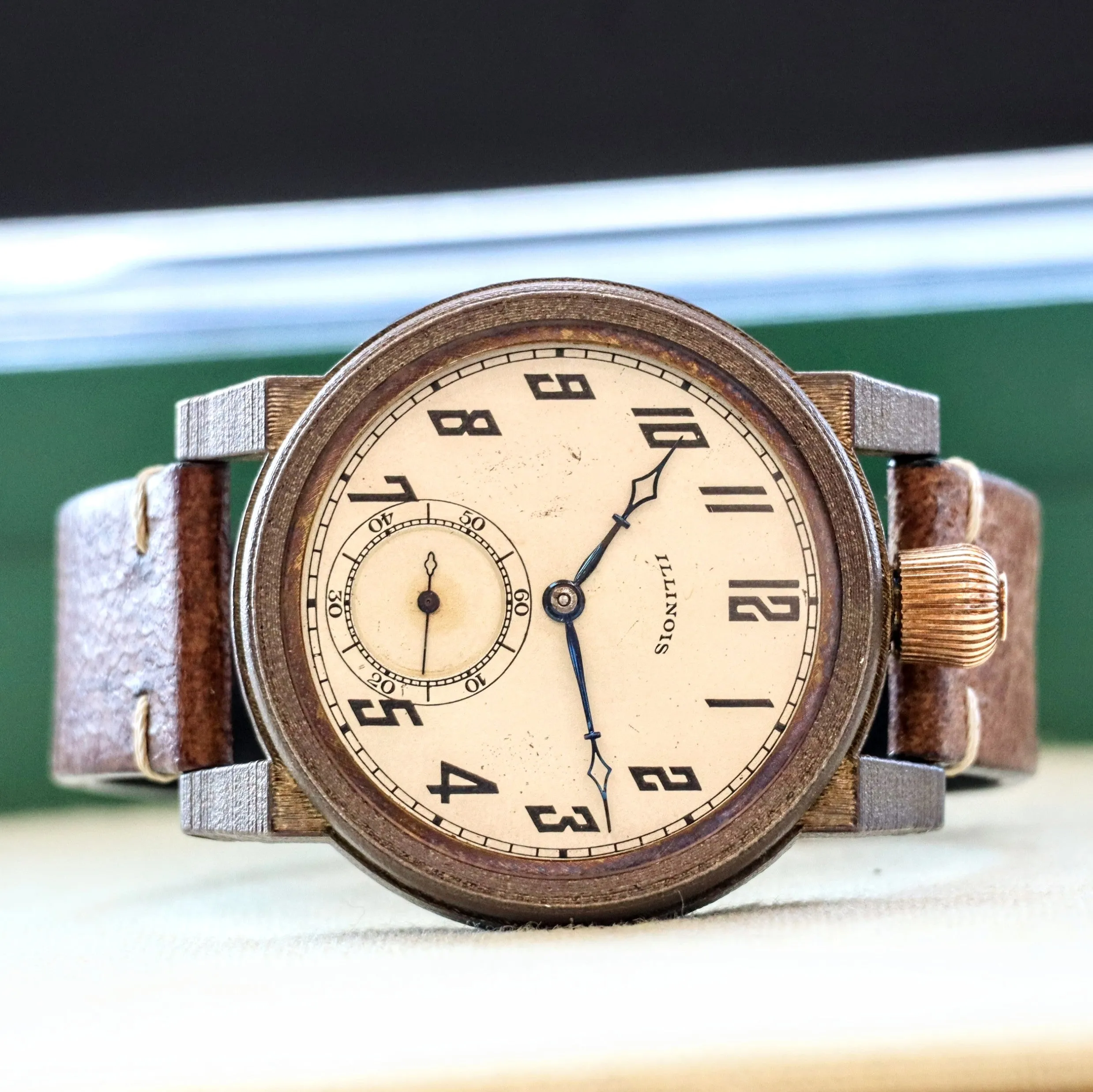 Vortic The Springfield 102 47mm Watch 1922 ILLINOIS Pocket Watch Conversion