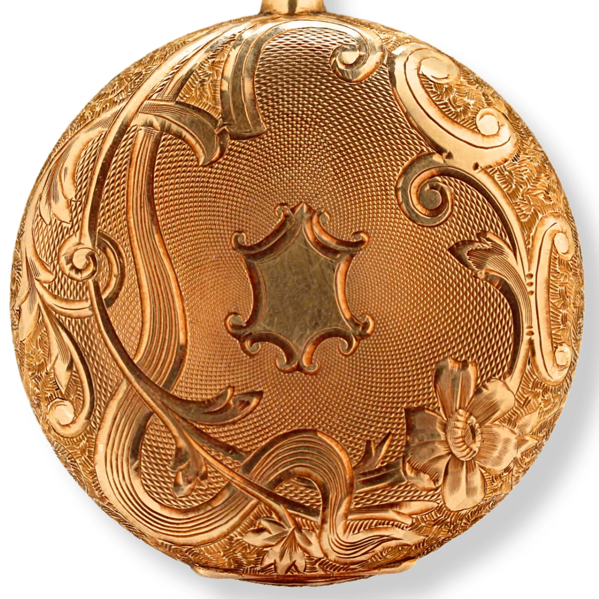 Waltham Riverside Full Hunter Gold Pocket Watch