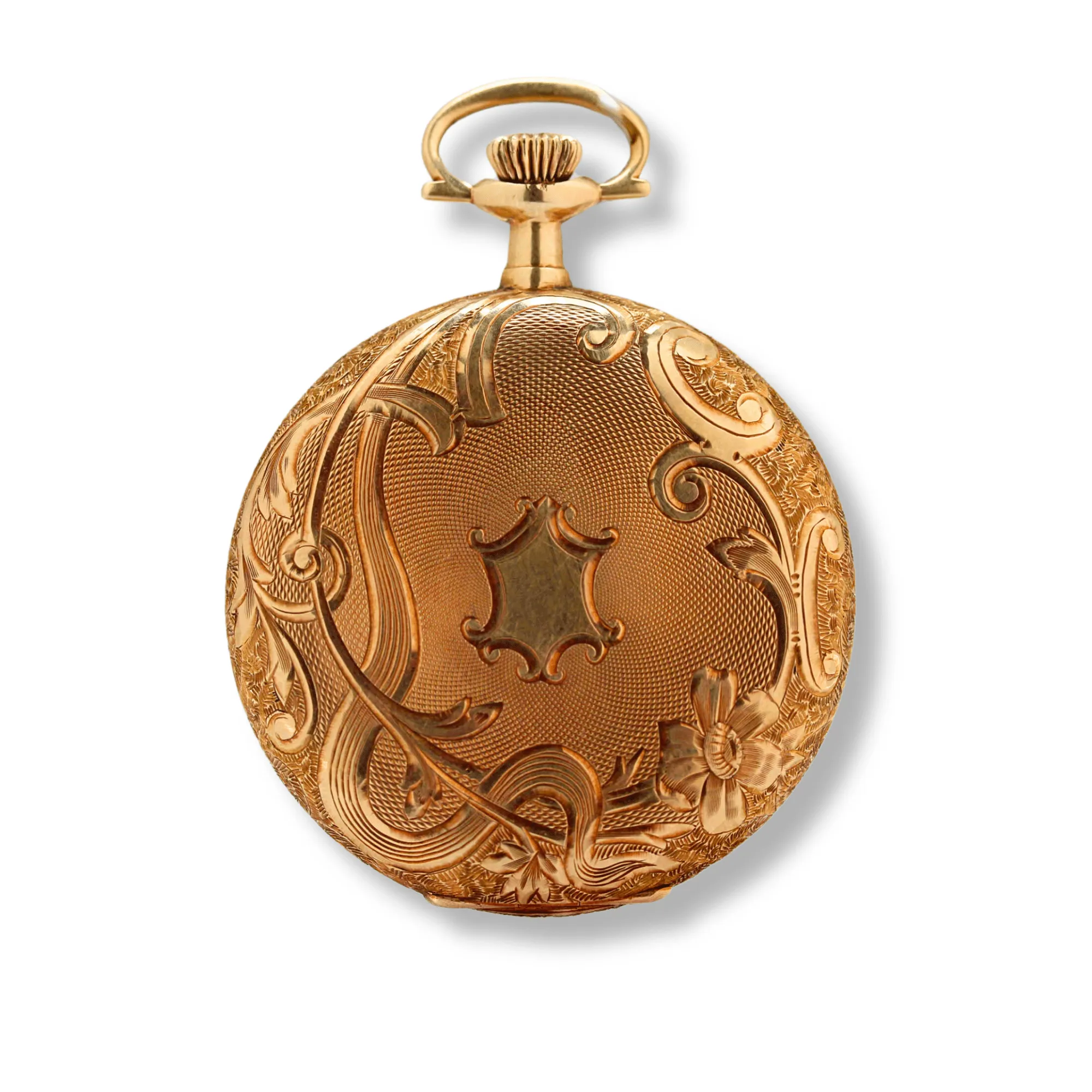 Waltham Riverside Full Hunter Gold Pocket Watch