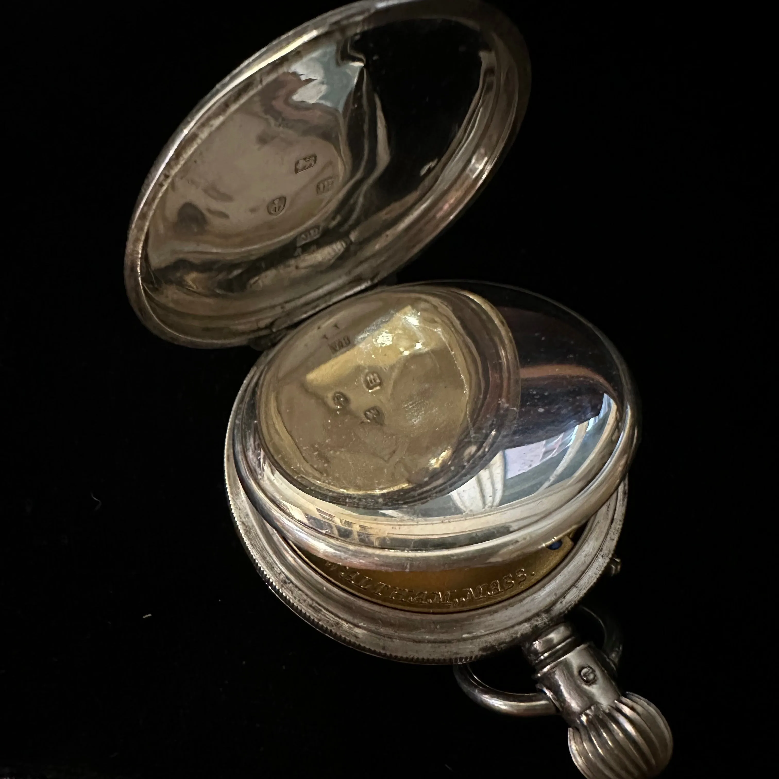 WALTHAM SILVER POCKET WATCH