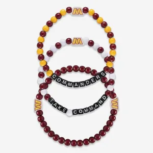 Washington Commanders 3 Pack Beaded Friendship Bracelet