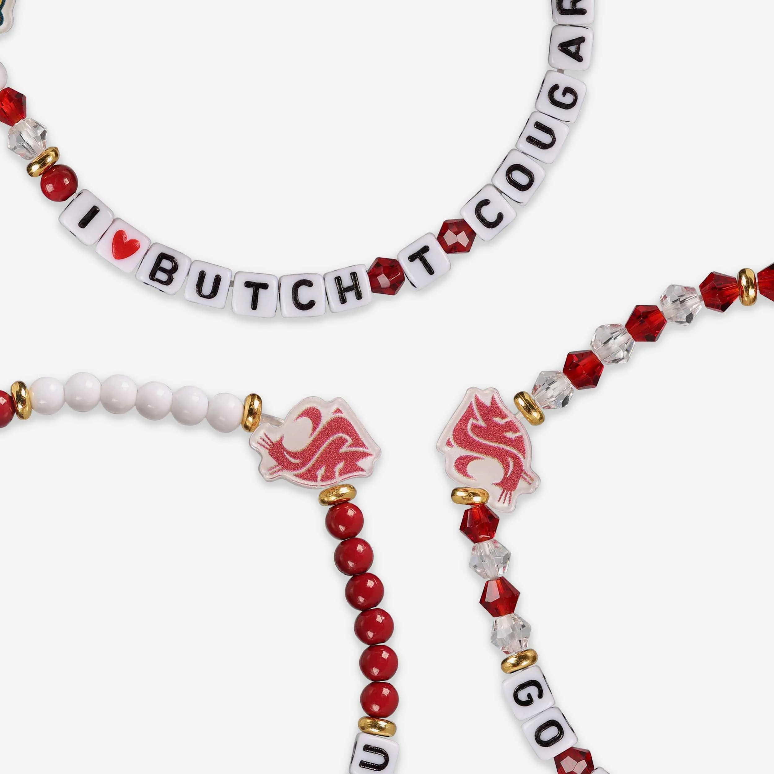 Washington State Cougars 3 Pack Friendship Bracelet