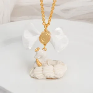 White Swan Cream Cake Necklace【Japan Jewelry】