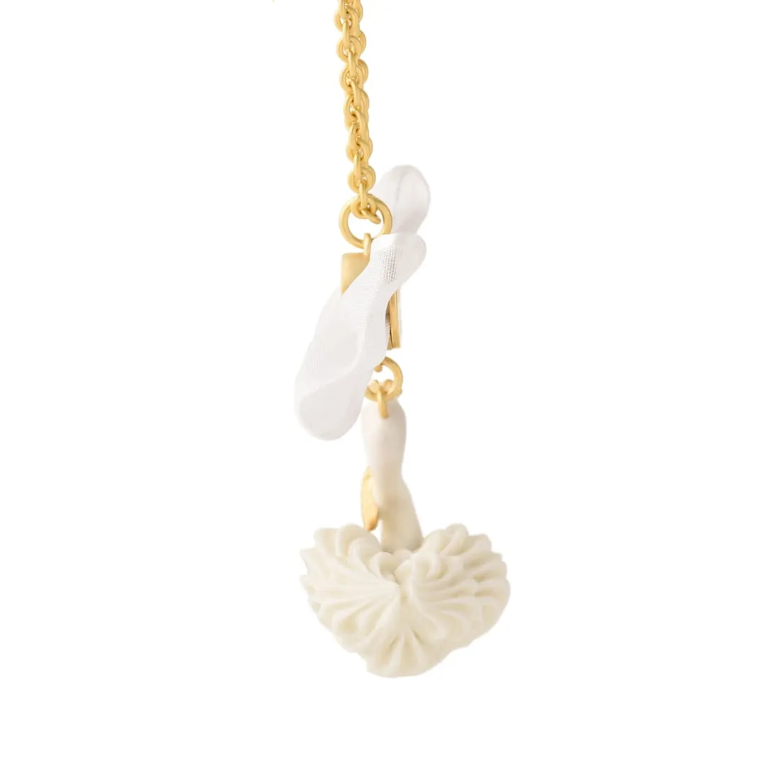 White Swan Cream Cake Necklace【Japan Jewelry】