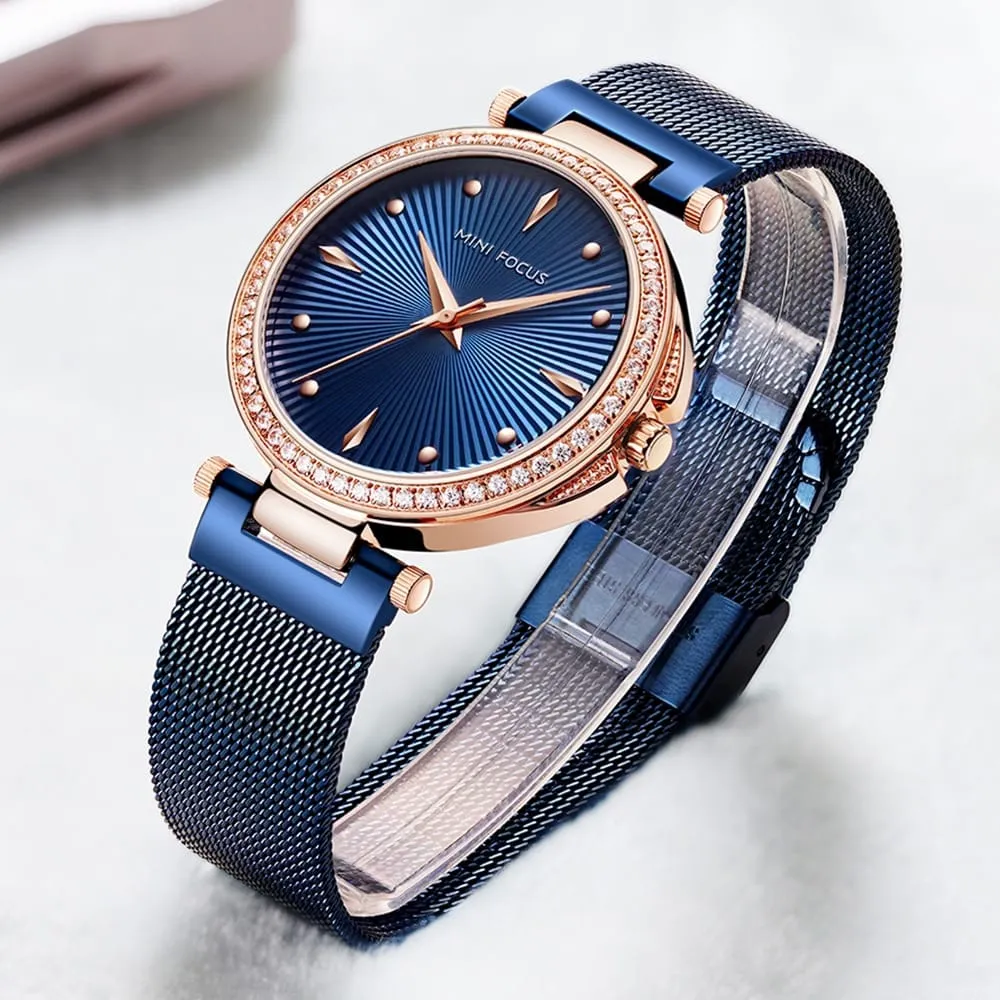 Women's Fashion Crystal Dial Watch