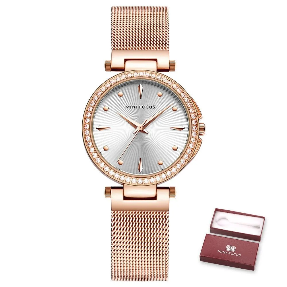 Women's Fashion Crystal Dial Watch