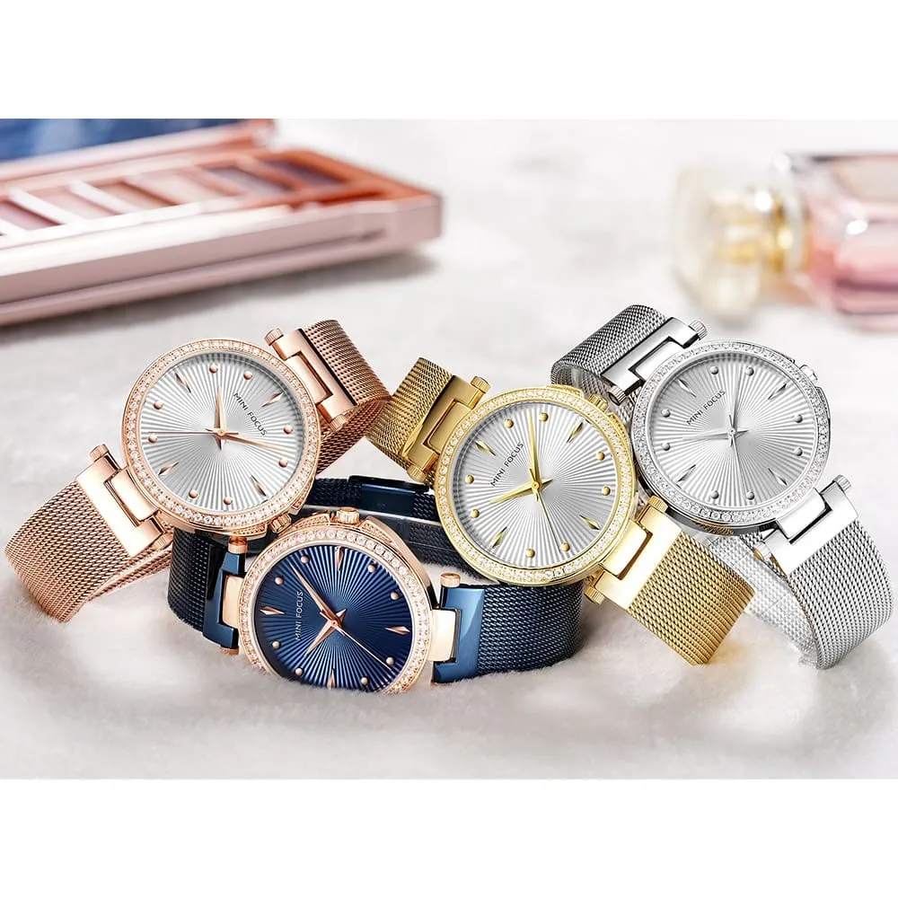 Women's Fashion Crystal Dial Watch