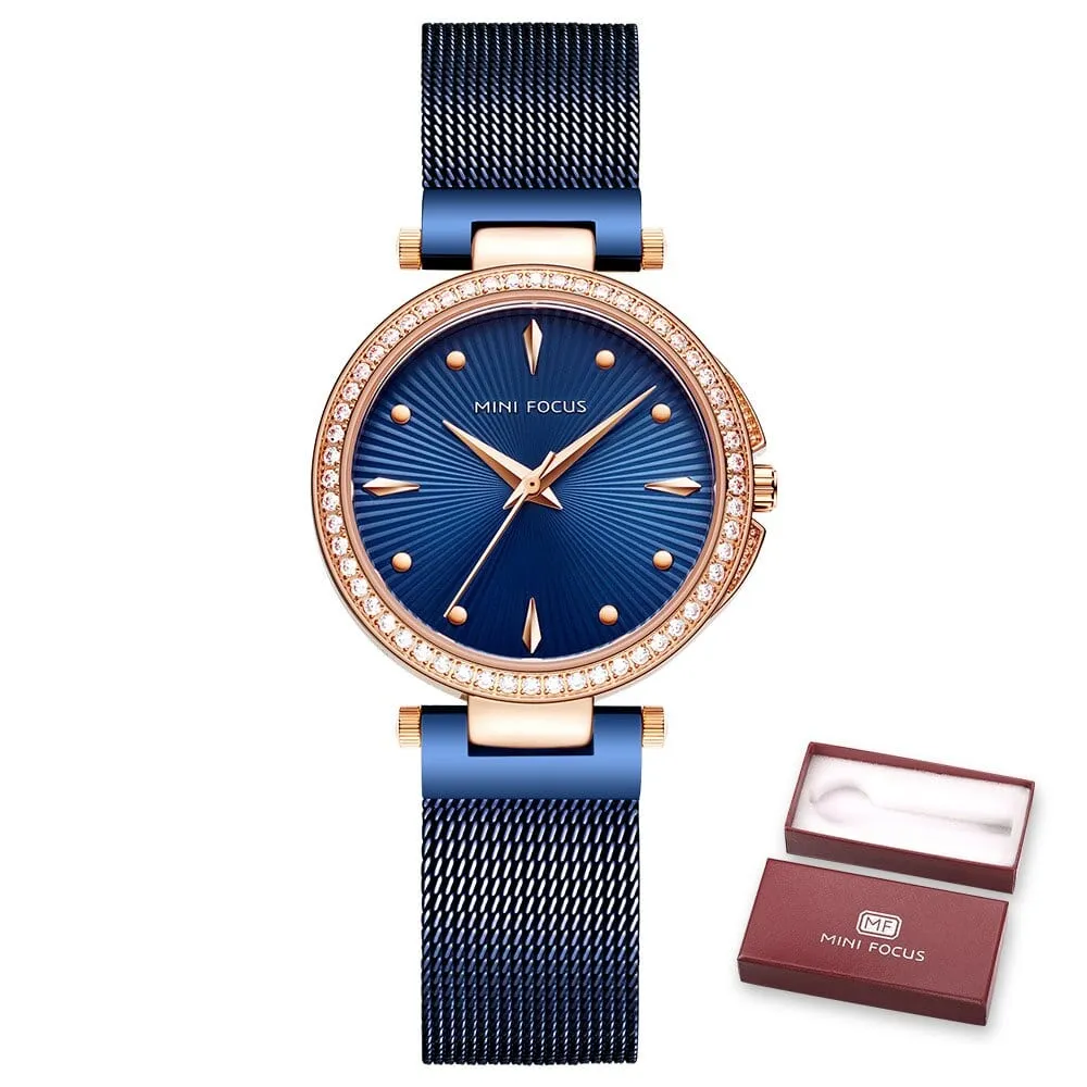 Women's Fashion Crystal Dial Watch