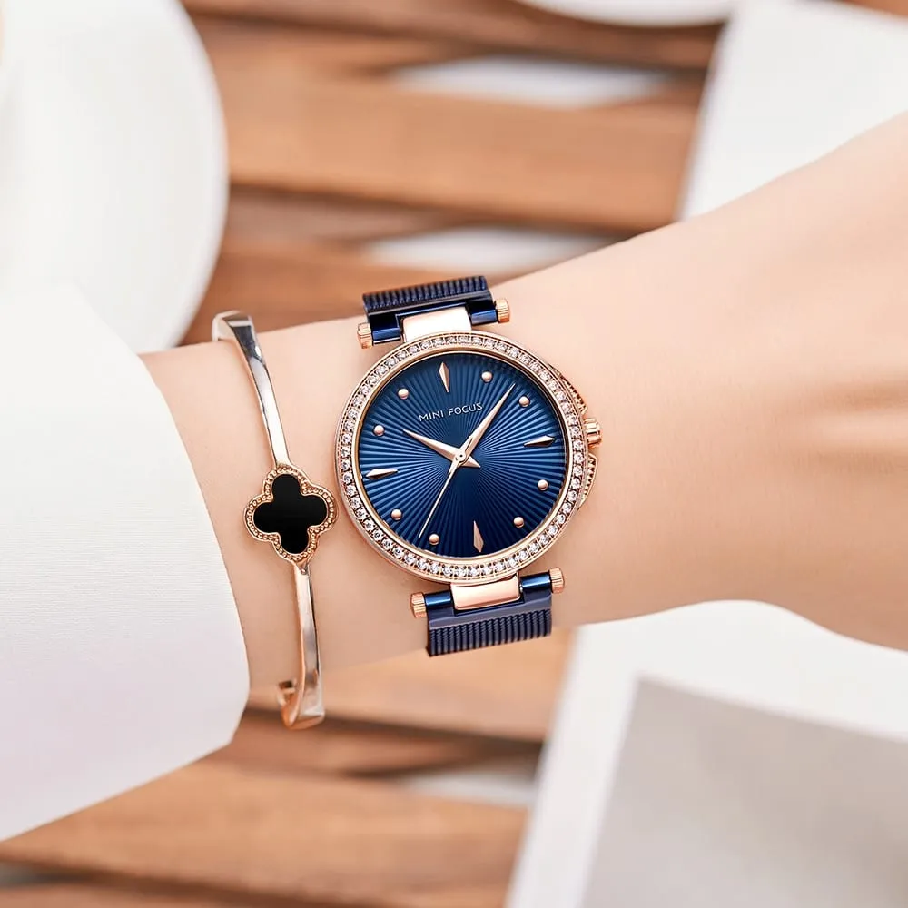 Women's Fashion Crystal Dial Watch