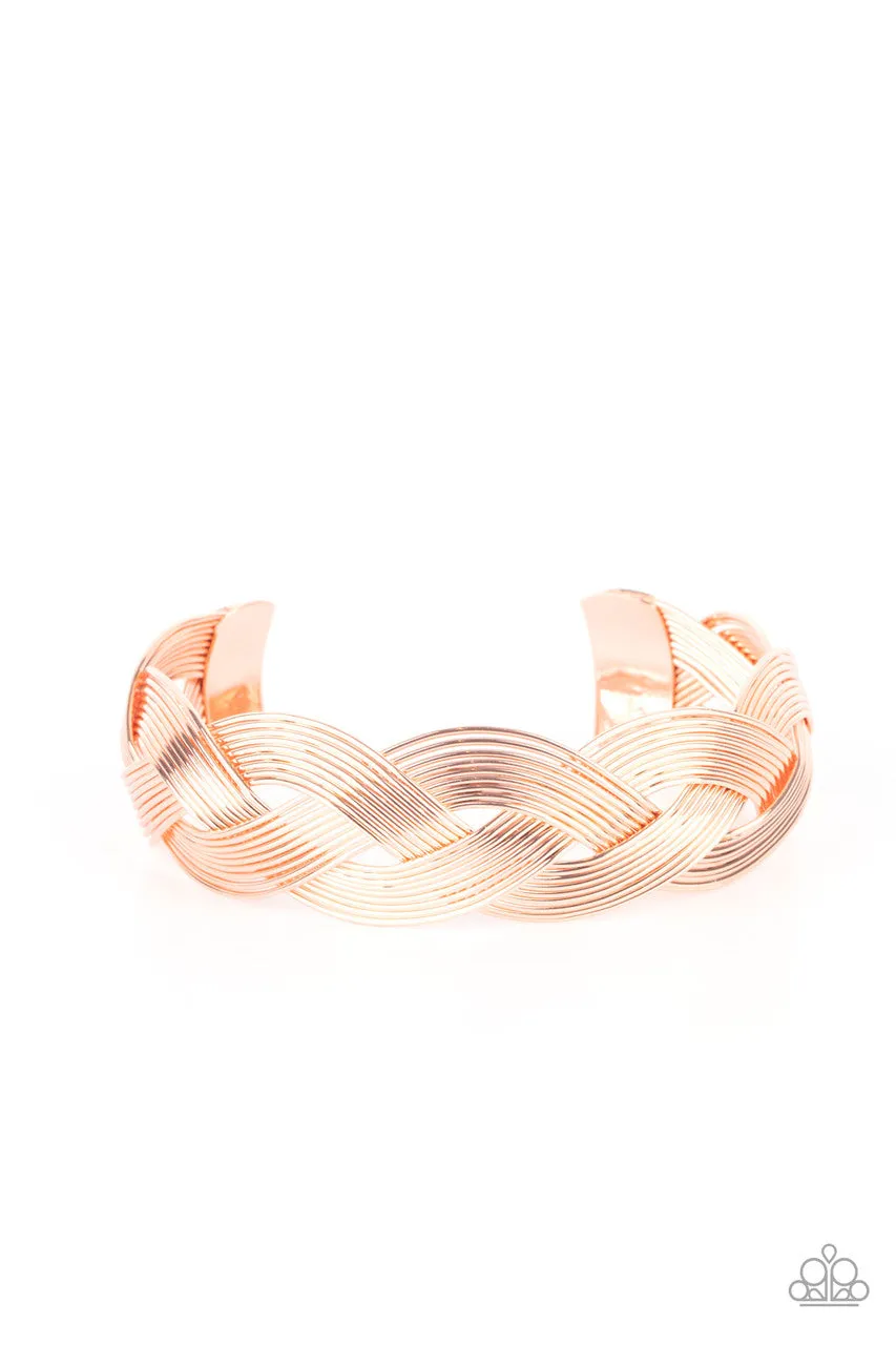 Woven Wonder Copper Paparazzi Bracelet