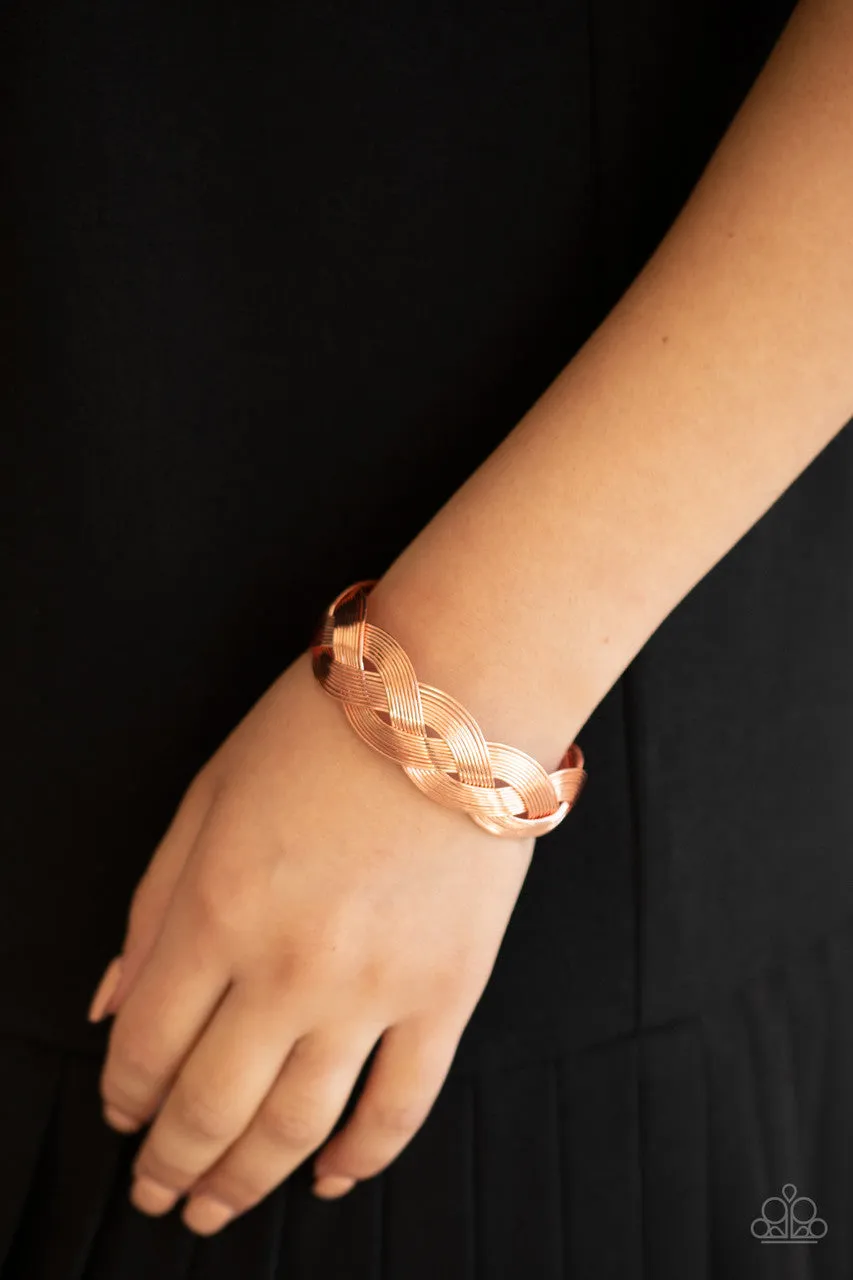Woven Wonder Copper Paparazzi Bracelet